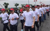 “放松心情，，，，，，，磨砺意志，，，，，，，超越自我” 正定公司参加徒步走活动